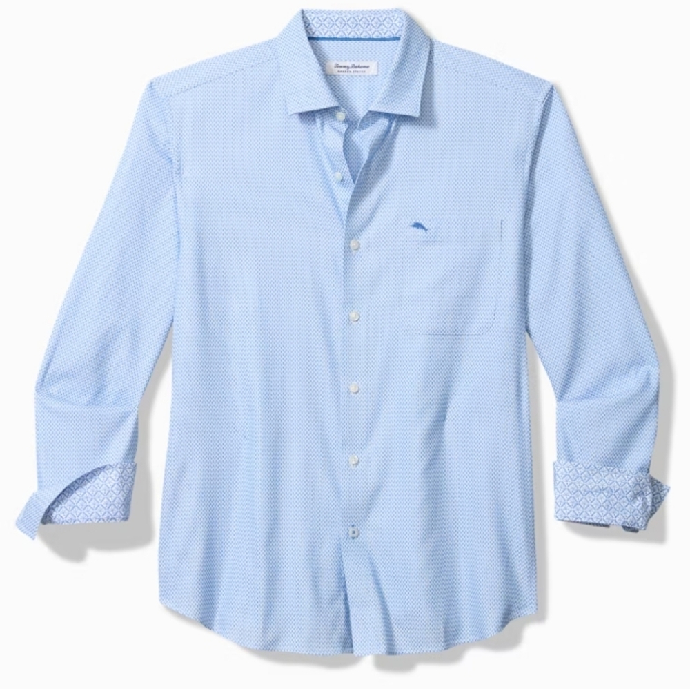 Tommy Bahama Men's IslandZone Shirt NWT 2XLT Vacation Blue
